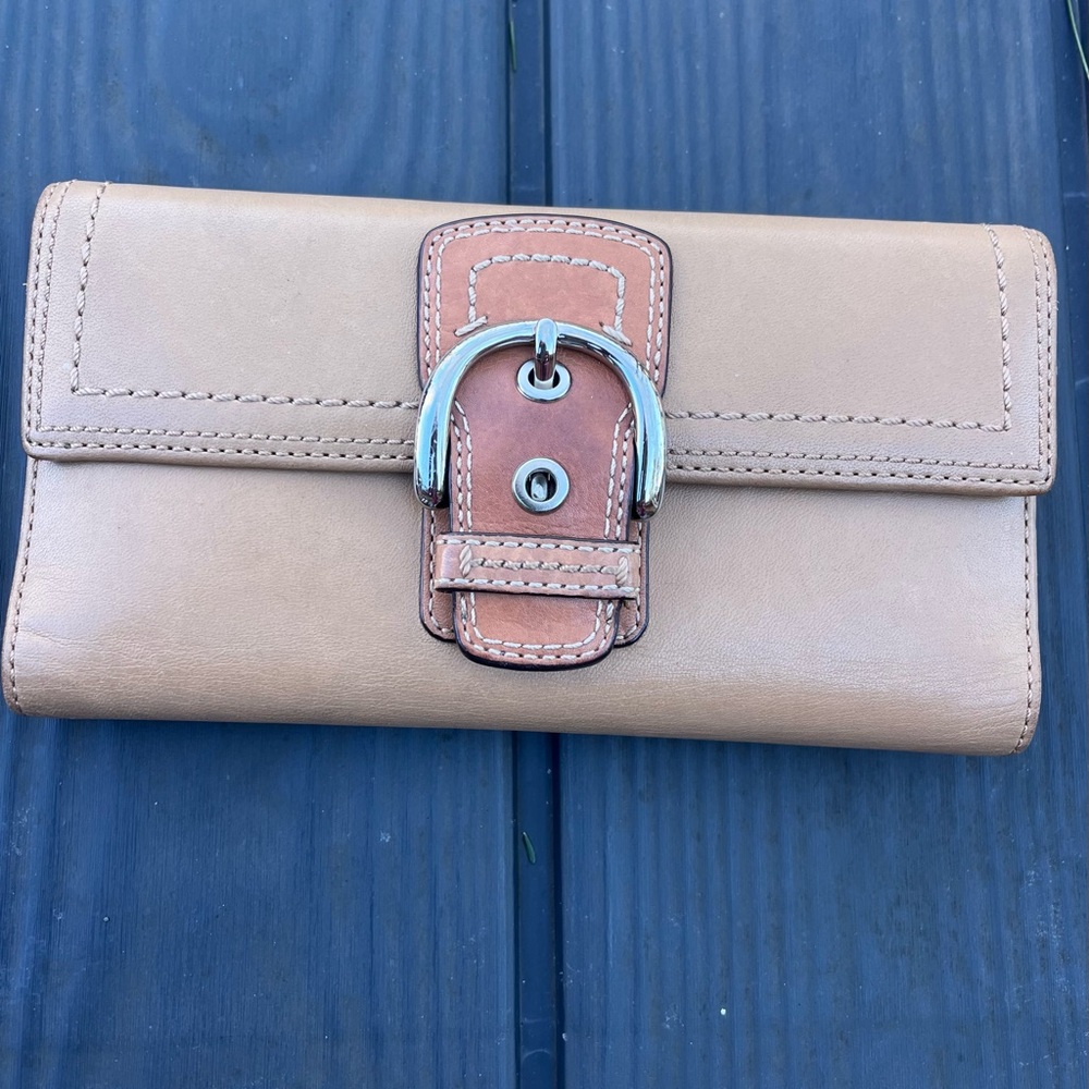 Coach Tan Leather Women's Wallet